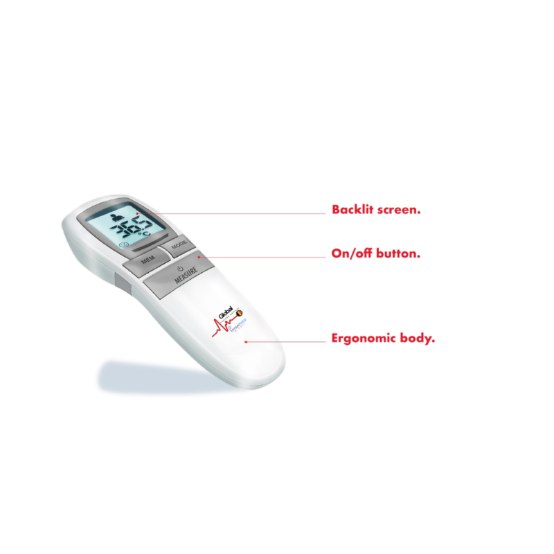 No Contact. Infrared forehead thermometer