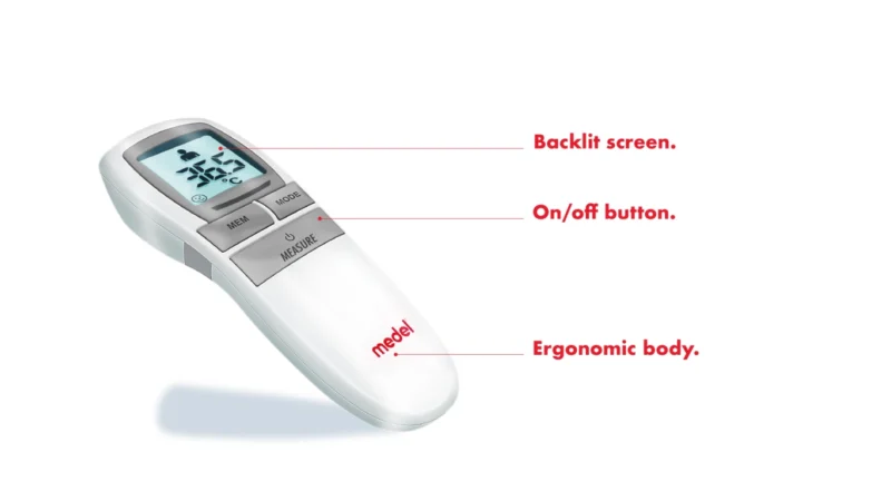 No Contact. Infrared forehead thermometer